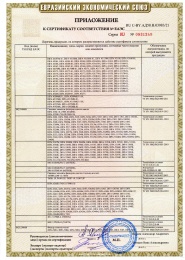 Приложение к Сертификат  ЕАС 2021-2